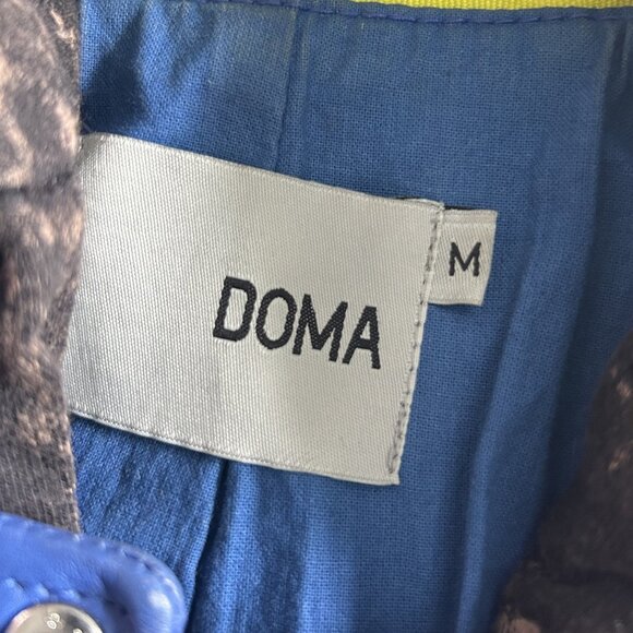 Doma Electric Blue Leather Jacket with Detachable Hood ALT ASO Clary Fray - Picture 10 of 16